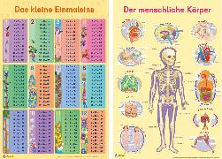 Mein Lernposter: 2er-Set Einmaleins / Der menschliche Körper