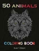 50 ANIMALS COLORING BOOK