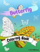 Butterfly Coloring Book: Adult Colouring Fun Stress Relief Relaxation and Escape