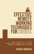 Effective Remote Working Techniques for Coders