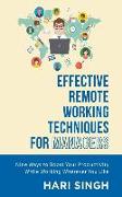 Effective Remote Working Techniques for Managers