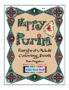 Happy Purim!: Family and Adult Coloring Book