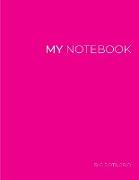 My NOTEBOOK: Dot Grid Magenta Cover Notebook: Large size 101 Pages Dotted Diary Journal - Block Notes