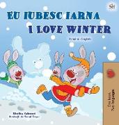 I Love Winter (Romanian English Bilingual Children's Book)