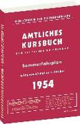Kursbuch der Deutschen Reichsbahn SOMMER 1954