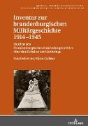 Inventar zur brandenburgischen Militärgeschichte 1914¿1945