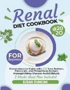 Renal Diet Cookbook for Beginners: Comprehensive Guide with 250 Low Sodium, Potassium, and Phosphorus Recipes: Manage Kidney Disease and Avoid Dialysi