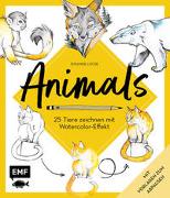 Animals – 25 Tiere zeichnen mit Watercolor-Effekt