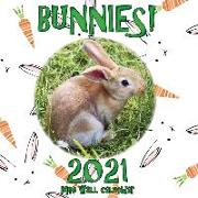 Bunnies! 2021 Mini Wall Calendar