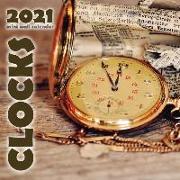 Clocks 2021 Mini Wall Calendar