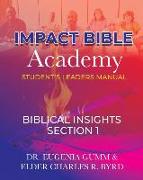 ImPact Bible Academy Student's Leaders Manual: Biblical Insight