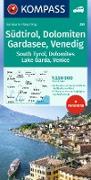 KOMPASS Autokarte Südtirol, Dolomiten, Gardasee, Venedig 1:250.000