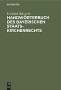 Handwörterbuch des bayerischen Staatskirchenrechts