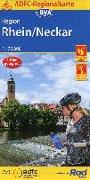 ADFC-Regionalkarte Region Rhein/Neckar, 1:75.000, mit Tagestourenvorschlägen, reiß- und wetterfest, E-Bike-geeignet, GPS-Tracks Download