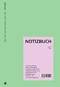 Wende-Notizbuch grün-lila
