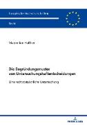 Die Begründungsmuster von Untersuchungshaftentscheidungen