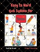 Easy to Hard 6x6 Sudoku for Teens