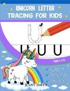 Unicorn Letter Tracing for Kids