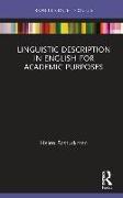 Linguistic Description in English for Academic Purposes