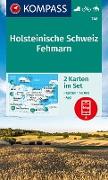 KOMPASS Wanderkarten-Set 740 Holsteinische Schweiz, Fehmarn (2 Karten) 1:40.000