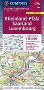 KOMPASS Großraum-Radtourenkarte 3709 Rheinland-Pfalz - Saarland - Luxembourg 1:125.000