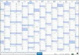 Mega-Posterplaner, blau Kalender 2022