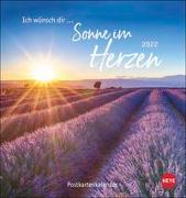Ich wünsch dir … Sonne im Herzen Postkartenkalender 2022