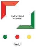College Ruled Notebook | White cover |124 pages| 6x9-inches