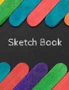 Sketch Book: Notebook for Drawing, Writing, Painting, Sketching and Doodling - 130 PAGES - of 8.5x11 With Blank Paper (BEST COVER V