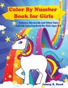 Color By Number Book for Girls