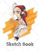 Sketch Book: Notebook for Drawing, Writing, Painting, Sketching and Doodling - 130 PAGES - of 8.5x11 With Blank Paper (BEST COVER V