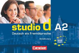 Studio d, Deutsch als Fremdsprache, Grundstufe, A2: Gesamtband, Vokabeltaschenbuch Deutsch-Englisch