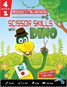 PRESCHOOL CUTTING AND PASTING - SCISSOR SKILLS WITH DINO - 4in1