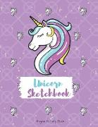 Unicorn Sketchbook 2: Amazing Sketchbooks for Drawing, Writing, Painting, Sketching or Doodling 160 Pages, 8.5 x 11 Large Sketchbook Kids Wh
