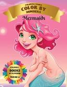 Coloring Books - Color By Numbers - Mermaids (Series 3)