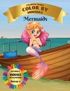 Coloring Books - Color By Numbers - Mermaids (Series 5)