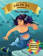 Coloring Books - Color By Numbers - Mermaids (Series 6)
