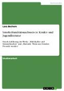 Interkulturalitätsnachweis in Kinder- und Jugendliteratur