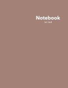 Dot Grid Notebook: Stylish Modern Mocha Notebook, 120 Dotted Pages 8.5 x 11 inches Large Journal - Softcover 2021 Color Trends Collection