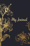 My journal: Beautiful cover design-Dotted Notebook 6"x9" 110 pages-Bullet Journal-Art Journal-Cute bullet journal