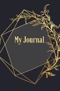 My journal: Luxury Cover design Bullet Journal-Dot Grid Notebook-Dotted Notebook-6"x9" 110 pages