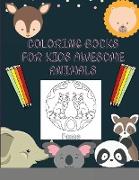 Coloring Books For Kids Awesome Animals