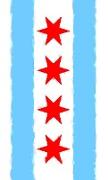 Chicago Flag Watercolor Journal