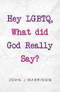 Hey Lgbtq, What Did God Really Say?