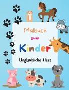 Malbuch zum Kinder - Unglaubliche Tiere