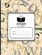 Study Planner: Elementary Scheduling Academic Planner for Students, Highschool, College and Faculty Exam Preparation, Study Goal Trac