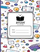 Study Planner: Elementary Scheduling Academic Planner for Students, Highschool, College and Faculty Exam Preparation, Study Goal Trac