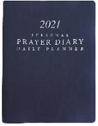 2021 Personal Prayer Diary and Daily Planner - Blue (Smooth)