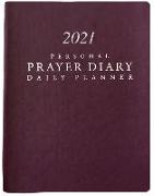 2021 Personal Prayer Diary and Daily Planner - Burgundy (Smooth)