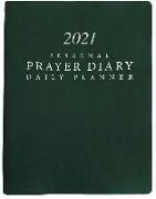 2021 Personal Prayer Diary and Daily Planner - Green (Smooth)